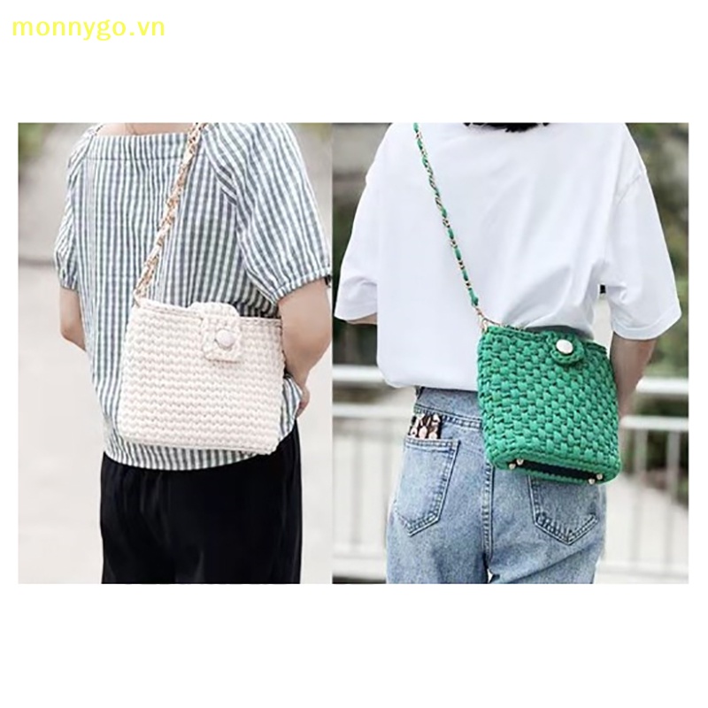 Monnygo Túi Xách Da pu Với 4 Đinh Tán Hình Bầu Dục Đế Dày Chống Mài Mòn Bền Bỉ Đan Móc Cho Túi Xách vn