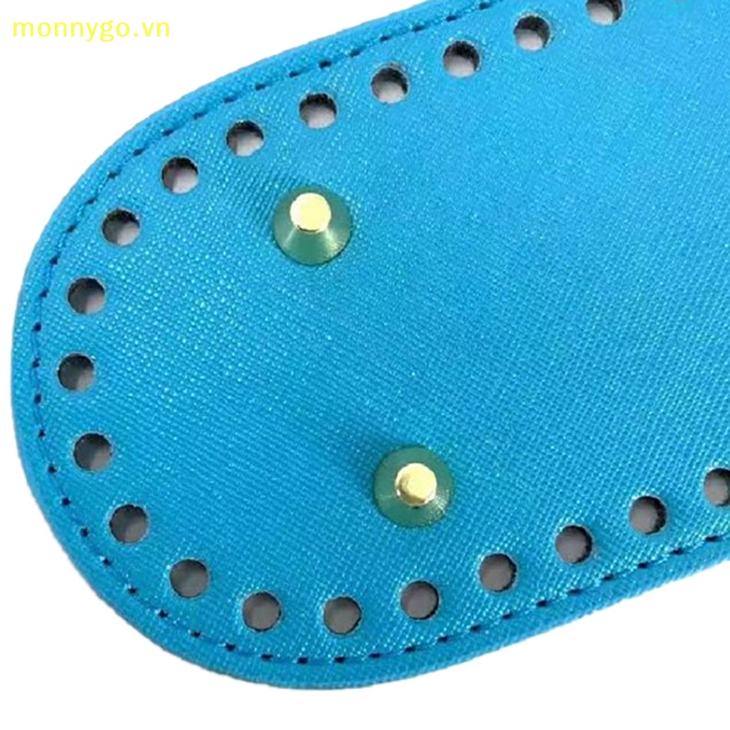 Monnygo Túi Xách Da pu Với 4 Đinh Tán Hình Bầu Dục Đế Dày Chống Mài Mòn Bền Bỉ Đan Móc Cho Túi Xách vn