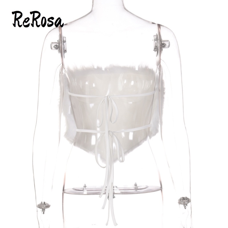 Rerosa Áo Hai Dây Màu Trơn Cắt Thấp Thời Trang Đường Phố 2023 Cho Nữ