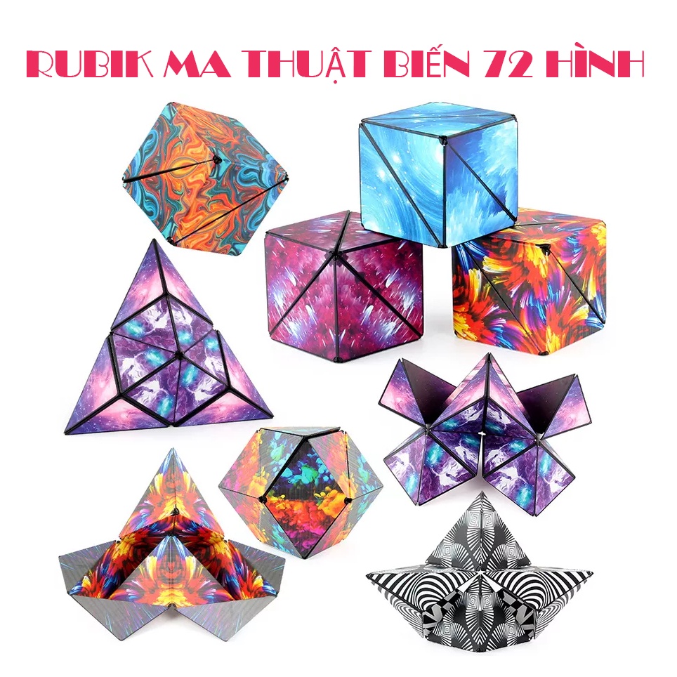 Rubik ma thuật - Rubik 3D thay đổi hình dáng Phát triển trí não cho bé