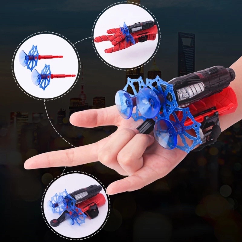 Găng tay người nhện bắn tơ độc đáo cho bé