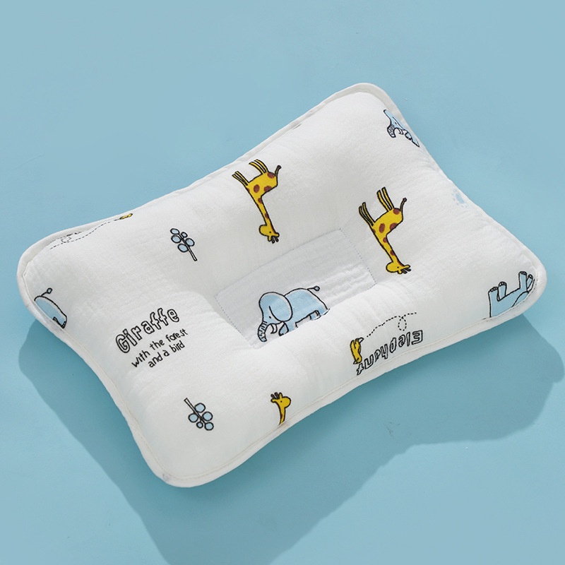 Gối lõm sơ sinh cotton loại 1 kiểu Hàn Quốc cho bé 0-3M Bambykids