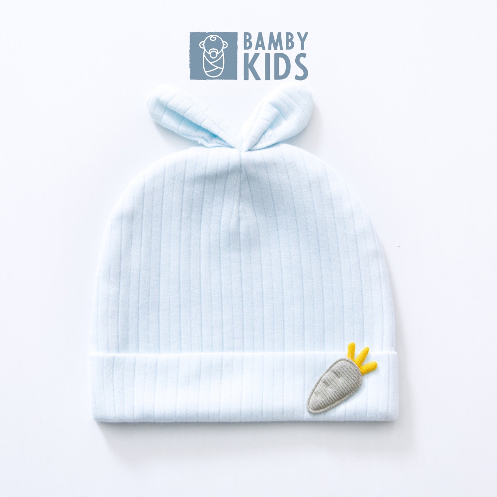 Mũ sơ sinh cotton cao cấp hình carot dễ thuơng