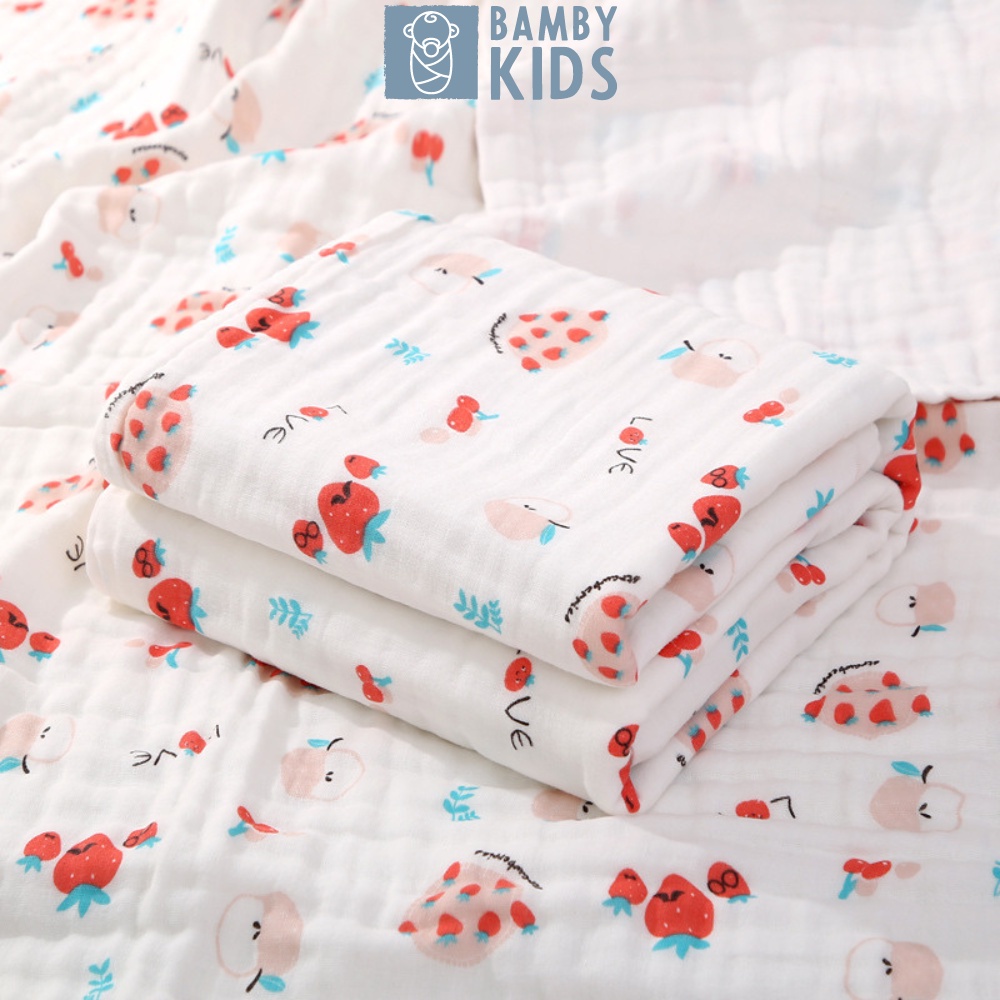 Khăn tắm xô cao cấp cho bé 100% cotton 4 lớp kích thước 70*90
