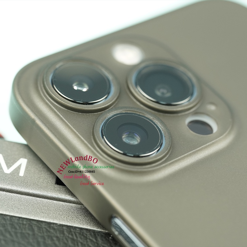 Ốp Điện Thoại Màu Đen Siêu Mỏng 0.3mm Cho iphone 15 14 13 12mini 13mini 14plus 15pro