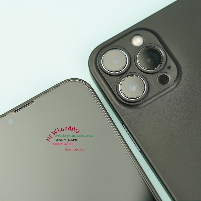 Ốp Điện Thoại Màu Đen Siêu Mỏng 0.3mm Cho iphone 15 14 13 12mini 13mini 14plus 15pro