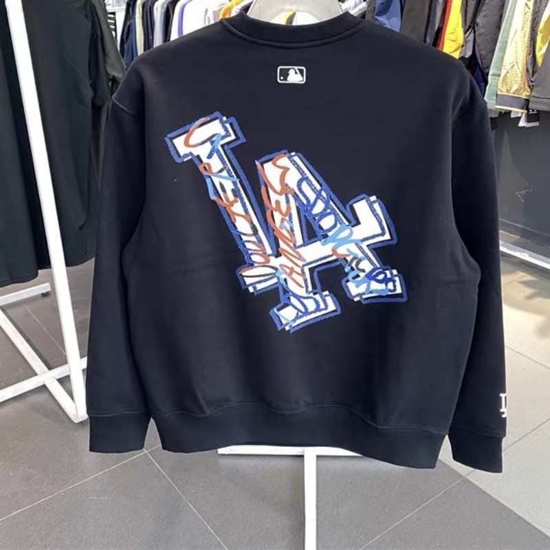 Mlb Áo Hoodie Dệt Kim In logo ny 100% Chính Hãng Thời Trang Cho Nam Và Nữ