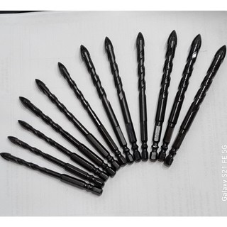 Mũi khoan đa năng chân lục giác 4 cạnh thép đen nhật kapusi 6mm,8mm 10mm,12mm