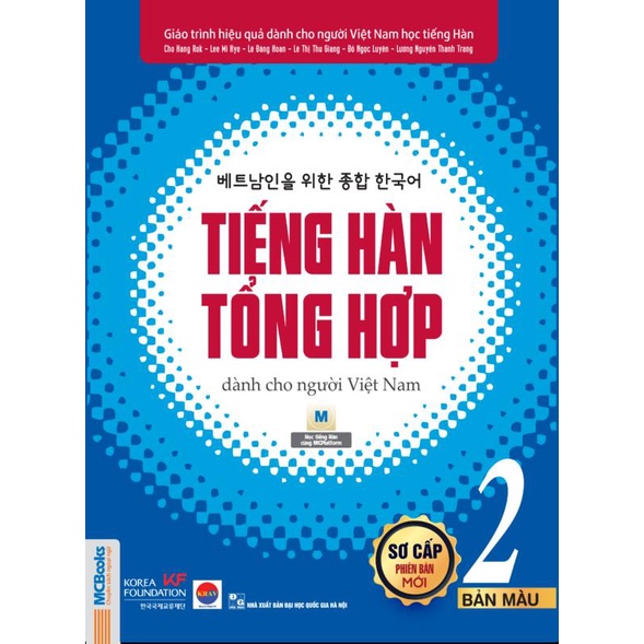 Sách - Tiếng Hàn tổng hợp dành cho người Việt Nam – Sơ cấp 2 – Bản màu
