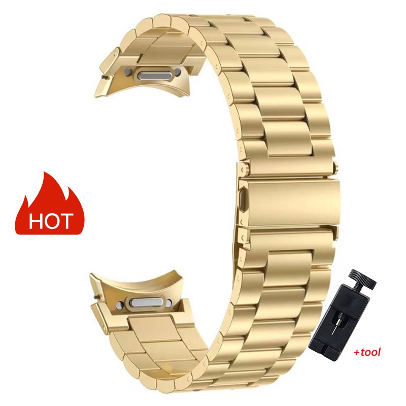 Dây Đeo Inox Dạng Cong Cho Đồng Hồ Thông Minh samsung galaxy watch 6 classic 47 43 44 samsung watch 5 4 40 46 42