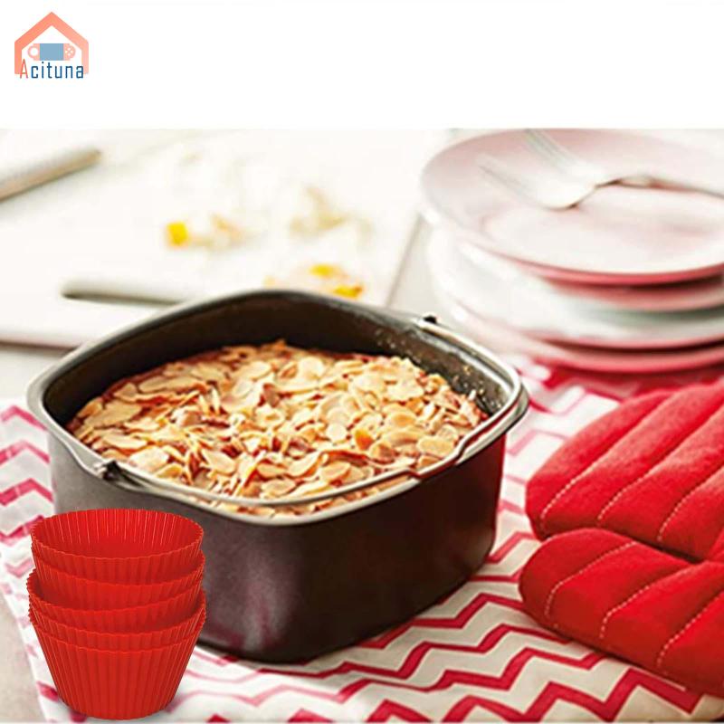 Acituna Phụ Kiện Nồi Chiên Không Dầu Bằng Thép carbon Và Silicon Kèm Khay Nướng Bánh
