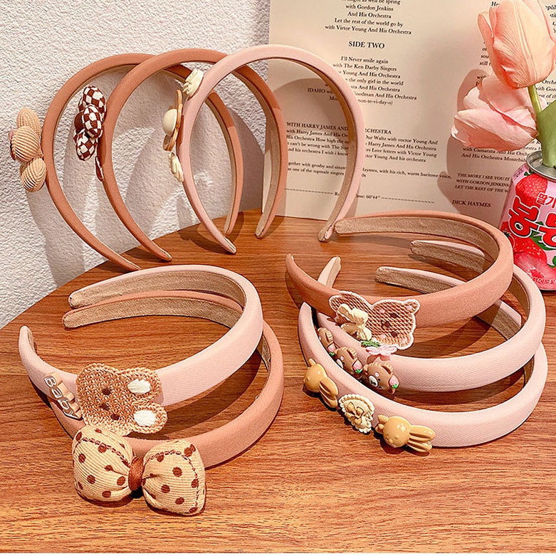 Băng Đô Cài Tóc Hình Mũ Cà Phê / Gấu Hoạt Hình Dễ Thương Cho Bé Gái jp3vn