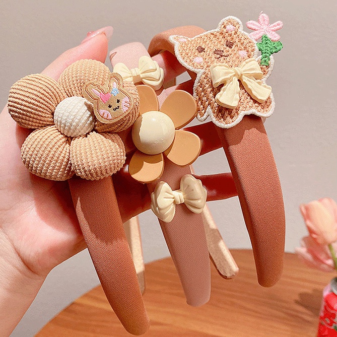 Băng Đô Cài Tóc Hình Mũ Cà Phê / Gấu Hoạt Hình Dễ Thương Cho Bé Gái jp3vn