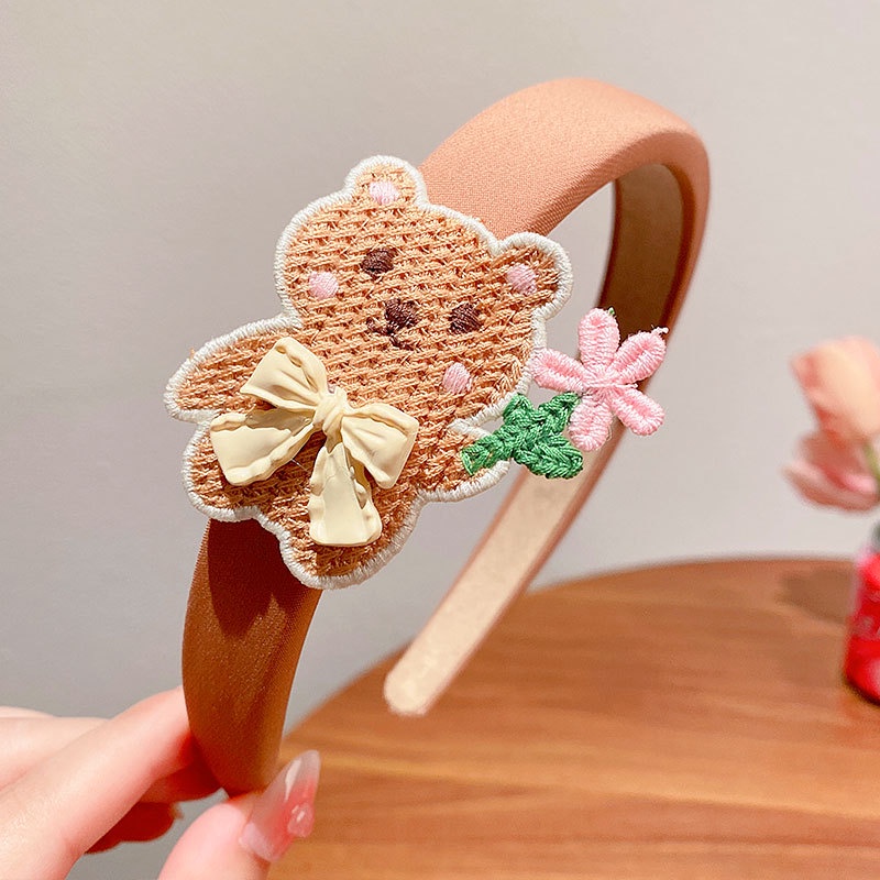 Băng Đô Cài Tóc Hình Mũ Cà Phê / Gấu Hoạt Hình Dễ Thương Cho Bé Gái jp3vn