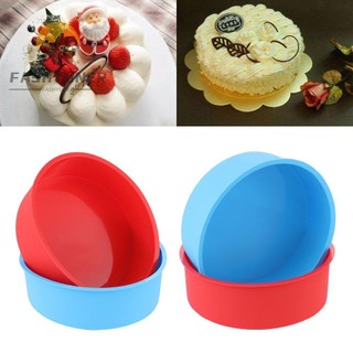 FASHYUNER Khuôn silicon làm bánh hình tròn kích thước 4 / 6inch