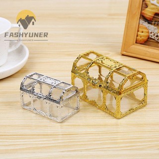 FASHYUNER Hộp đựng quà lưu niệm thiết kế hình rương kho báu bằng nhựa thiết kế trong suốt