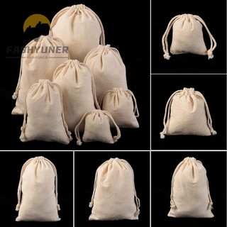FASHYUNER Túi vải rút dây đựng rau củ quả tiện lợi