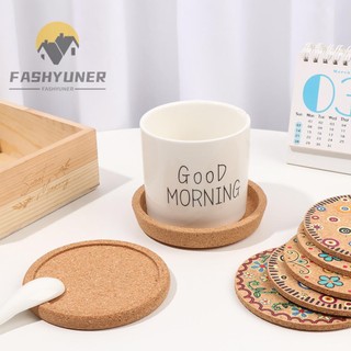 FASHYUNER Miếng lót cốc làm từ gỗ chống nóng hiệu quả