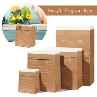 FASHYUNER Túi giấy kraft làm chậu hoa trang trí nội thất xinh xắn