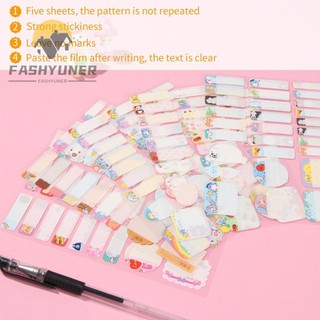FASHYUNER Set 140 Nhãn Dán Ghi Tên / Đánh Dấu Chai Nước Họa Tiết Hoạt Hình Dễ Thương Chống Thấm Nước Cho Bé