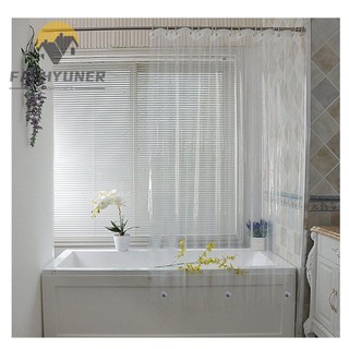 FASHYUNER Rèm cửa nhà tắm làm từ nhựa PEVA trong suốt chống ẩm mốc chống thấm nước kiểu dáng thời trang