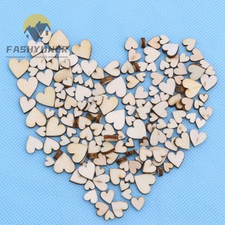 FASHYUNER Bộ 100 miếng gỗ 4 kích cỡ khác nhau thiết kế độc đáo dùng để trang trí tiệc cưới