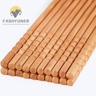 FASHYUNER 3 Đôi đũa tre tự nhiên phong cách Trung hoa chất lượng cao