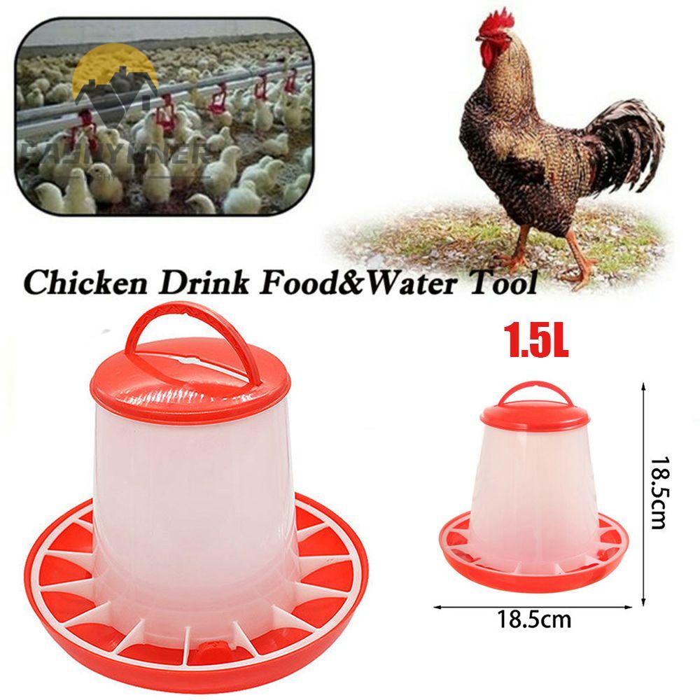 FASHYUNER Khay Đựng Thức Ăn Tự Động Bằng Nhựa 1.5l Dành Cho Gà