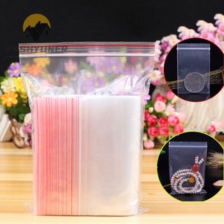 FASHYUNER Set 100 Túi zip Đựng Trang Sức Tự Dính Có Thể Đóng Lại