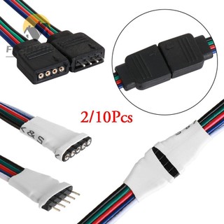 FASHYUNER Set 2/ 10 Dây Nối Đầu Giắc Cắm Đầu Cắm 4/ 5 Chân RGB RGBW Tiện Dụng Cho Dây Đèn Led 3528 5050