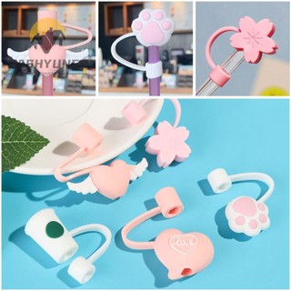 FASHYUNER Nắp Đậy Ống Hút Silicon Thiết Kế Hoạt Hình Dễ Thương Chất Lượng Cao 