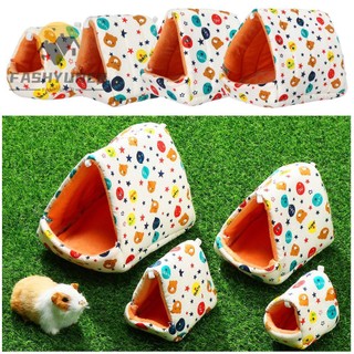 FASHYUNER Túi ngủ giữ ấm cho thú cưng cỡ nhỏ như chuột hamster/ thỏ/ sóc thiết kế mềm mại họa tiết đáng yêu