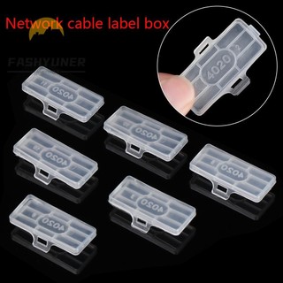 FASHYUNER Bộ 50 cái thẻ đánh dấu dây cáp mạng và sạc trong suốt chống nước tiện lợi
