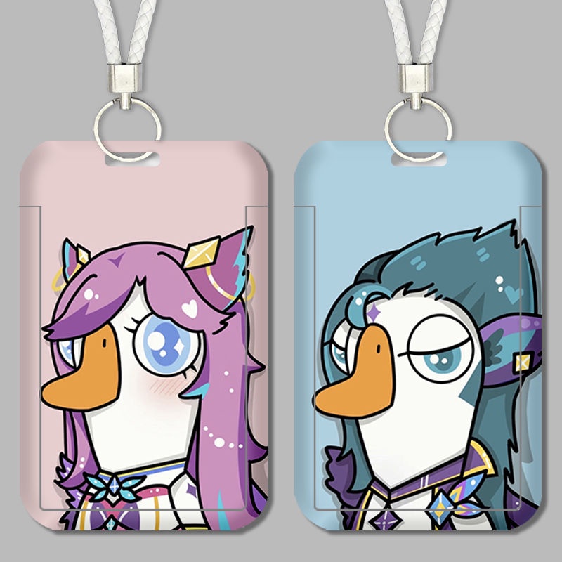 Lol rakan charmer xayah rebel set Túi Đựng Thẻ Xe Buýt Thẻ id Dành Cho Học Sinh