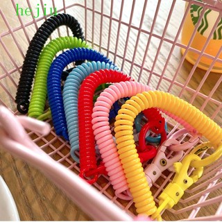 Hejiu Dây Lò Xo Co Giãn Gắn Thẻ id / Chìa Khóa Hành Lý Chống Thất Lạc Có Thể Thu Gọn Tiện Dụng