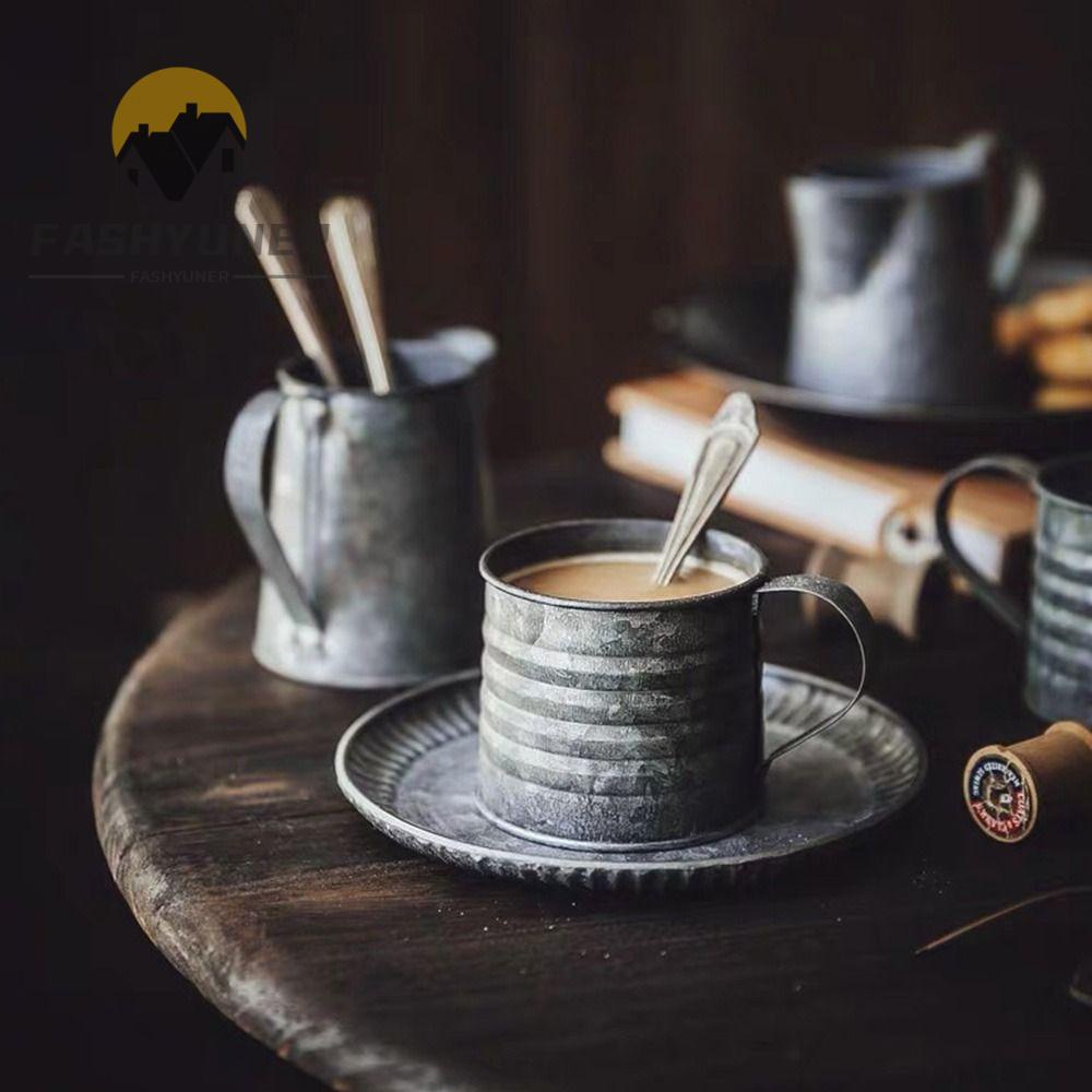 FASHYUNER Khay Sắt Tròn Đựng Bánh Mì Có Tay Cầm Trang Trí Nhà Cửa