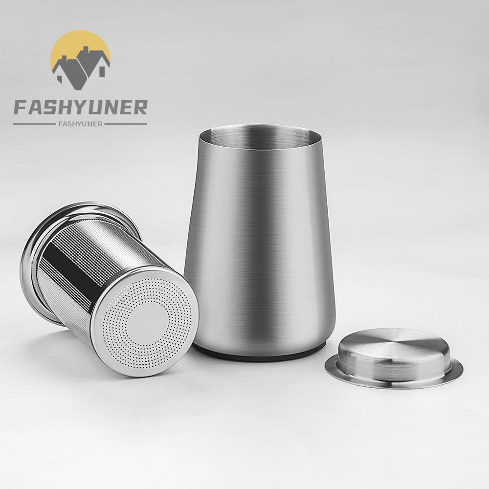 Cốc định lượng WUWOWU pha chế cà phê có nắp/ bề mặt thép không gỉ lưới mịn