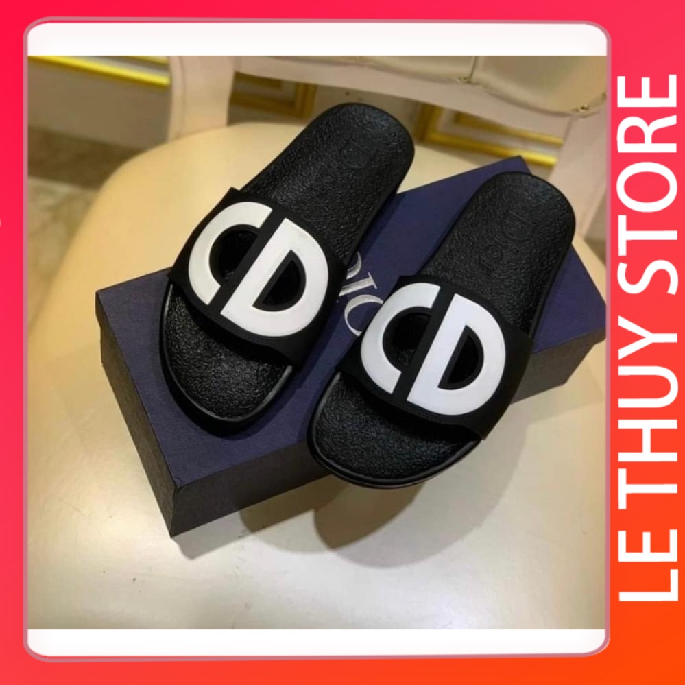 Dép nam nữ quai ngang CD full màu dép đế dày chống trơn trượt HOT TREND  - LỆ THỦY STORE