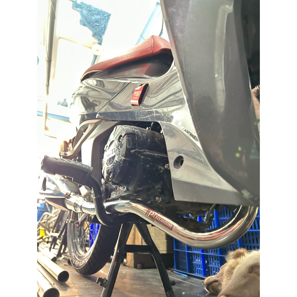 Cổ pô Fuled inox 304 Sáng Bóng gắn fu led , future led