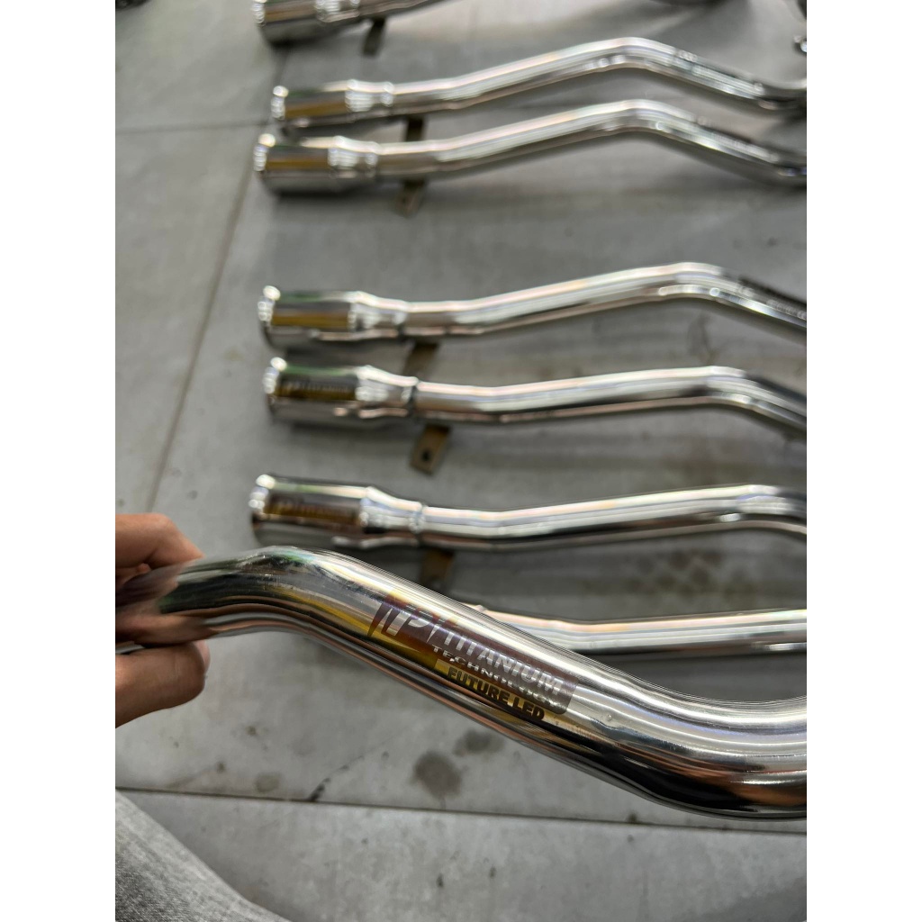 Cổ pô Fuled inox 304 Sáng Bóng gắn fu led , future led