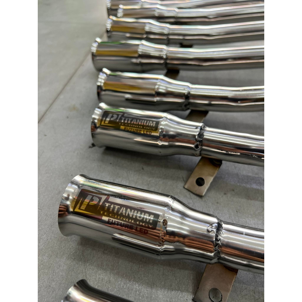 Cổ pô Fuled inox 304 Sáng Bóng gắn fu led , future led