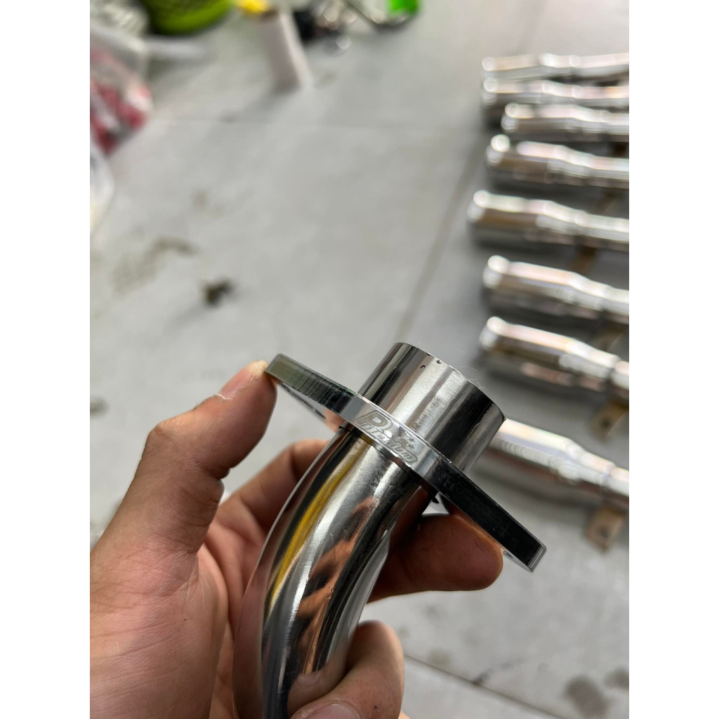 Cổ pô Fuled inox 304 Sáng Bóng gắn fu led , future led