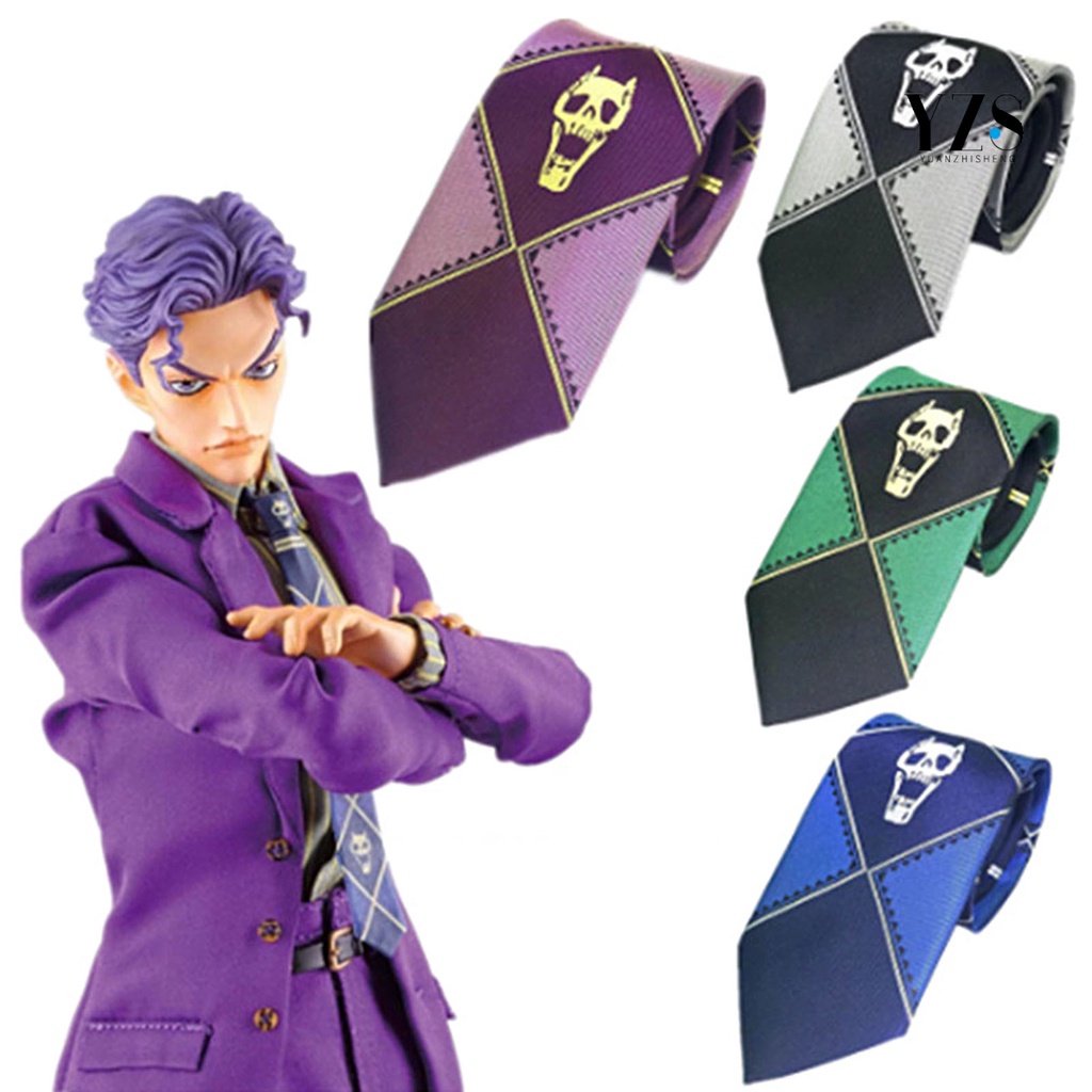 Ad-kira-yoshikage Cà Vạt Hình Đầu Lâu Mềm Mại Hóa Trang unisex