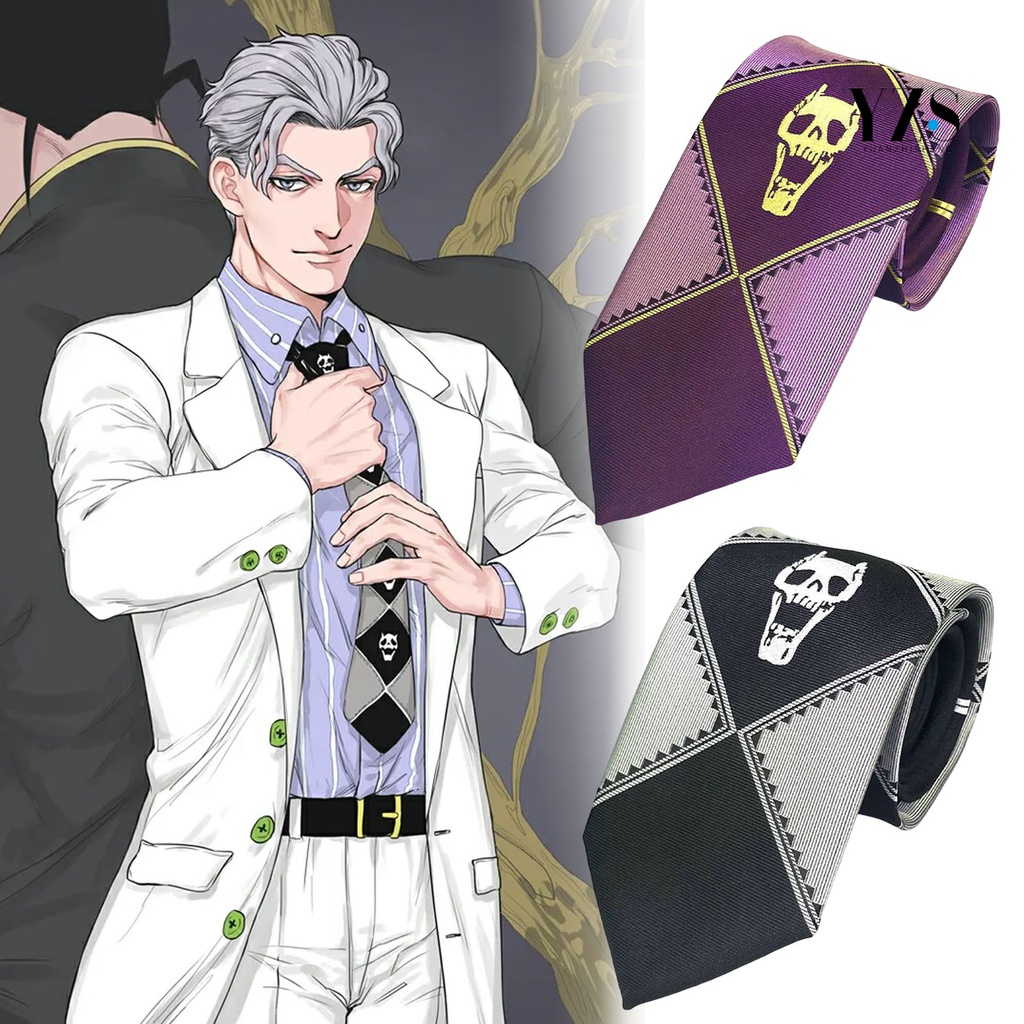 Ad-kira-yoshikage Cà Vạt Hình Đầu Lâu Mềm Mại Hóa Trang unisex