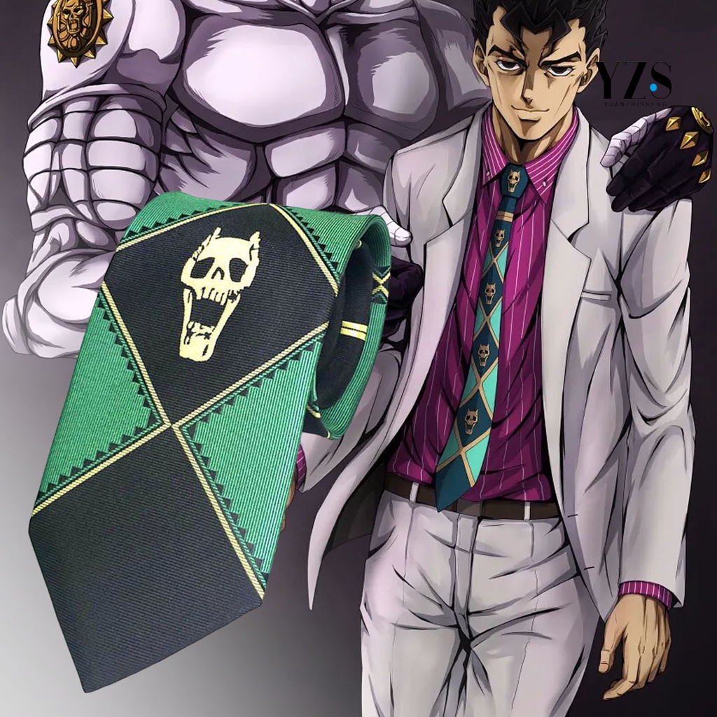 Ad-kira-yoshikage Cà Vạt Hình Đầu Lâu Mềm Mại Hóa Trang unisex