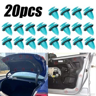 Đinh tán bằng nhựa màu xanh lá cây / chốt cài bảng điều khiển cửa xe hơi / nội thất xe hơi chống sốc