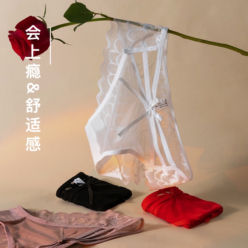 Nami Chọn✔️Quần Lót cotton Không Đường May Lưng Thấp Phối Ren Mỏng Thoải Mái