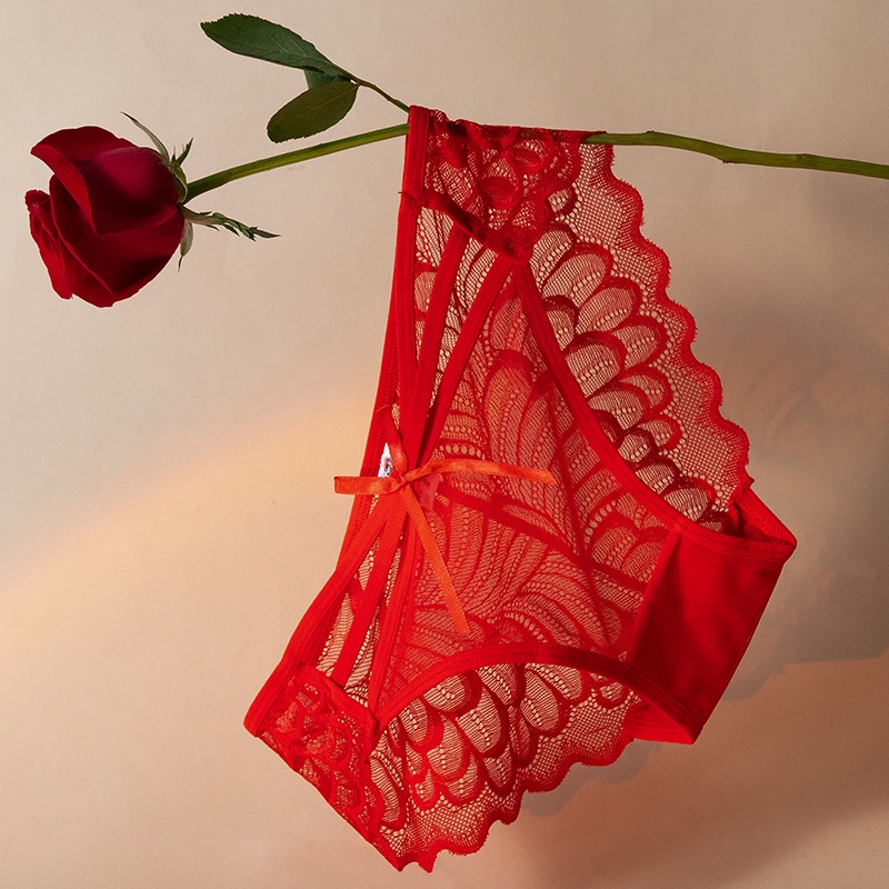 Nami Chọn✔️Quần Lót cotton Không Đường May Lưng Thấp Phối Ren Mỏng Thoải Mái