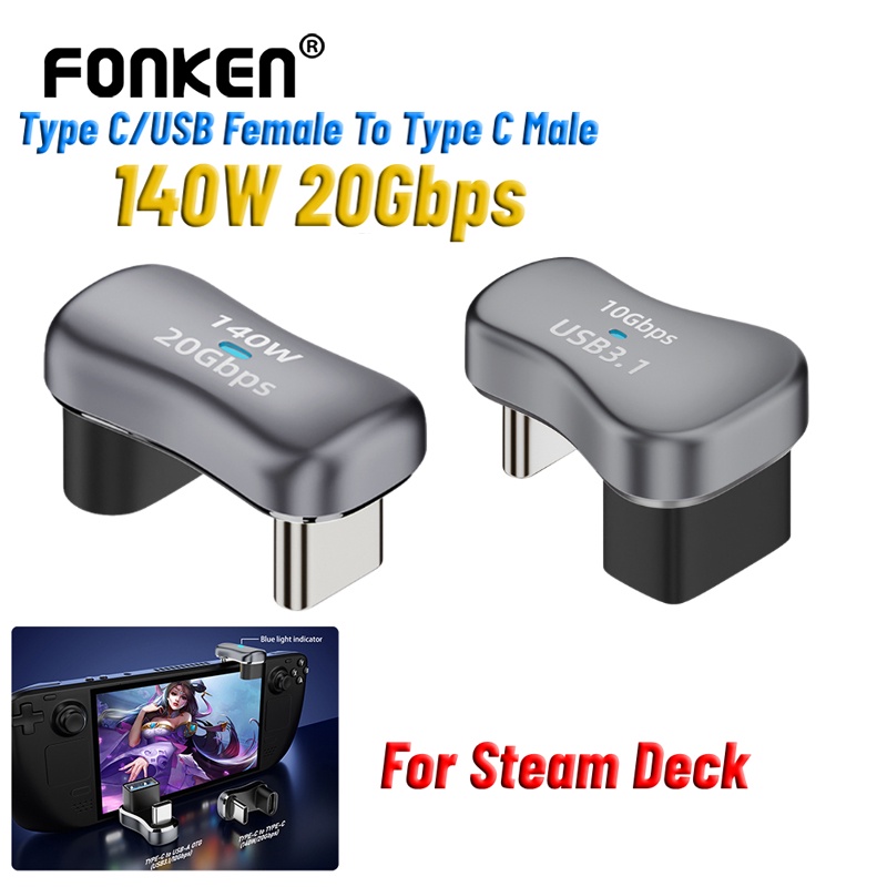 Flyken Đầu Chuyển Đổi Cổng type c / usb Sang Cổng type c 140w 20gbps usb3.1 10gbps 4k 60hz Cho Bàn Phím Điện Thoại Di Động