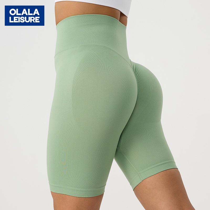 Quần Đùi Thể Thao Chạy Bộ Lưng Cao Nâng Mông Đẹp Mắt Cho Nữ